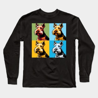 Welsh Terrier Pop Art - Dog Lovers Long Sleeve T-Shirt